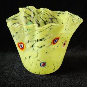 Vint/Mint Murano Handkerchief "Hand Blown" Smaller Glass Vase msrp $300-$800+
